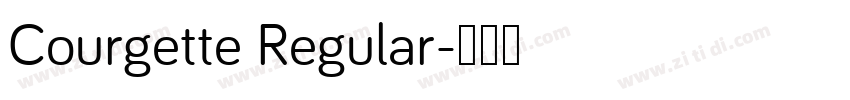 Courgette Regular字体转换